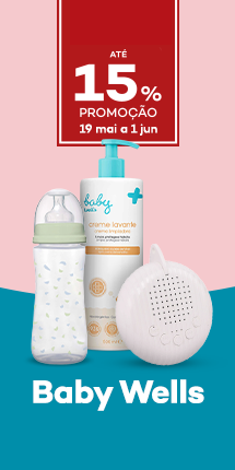 Marca Baby Wells com desconto de at&eacute; 15% direto - de 19 maio a 1 junho